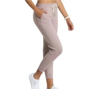 Vuori Performance Jogger Women's DreamKnit Joggers Light Pink Heather Large